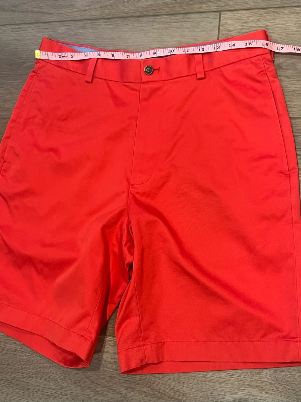 Brooks Brothers Lightweight Advantage Chino Shorts Bright Red Waist 32 - Picture 6 of 11